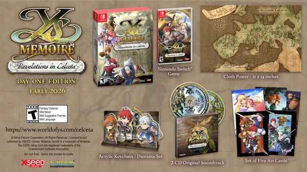 Ys Memoire: Revelations in Celceta uscirà in Occidente nel 2026