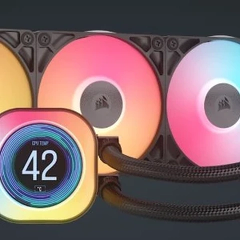 iCUE LINK TITAN 360 RX LCD Liquid CPU Cooler