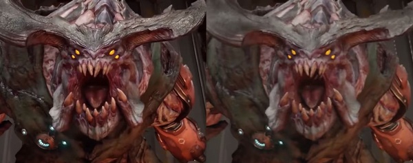 Primo video comparativo per Doom su Switch