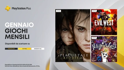 PlayStation Plus, i giochi gratuiti del mese di gennaio