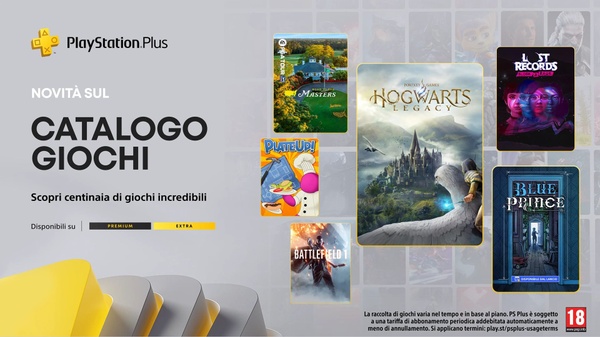 PlayStation Plus: giochi Extra e Premium di aprile, con Hogwarts Legacy