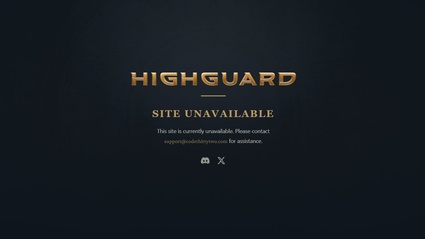 Highguard: il sito e irraggiungibile