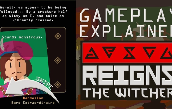 Reigns The Witcher gameplay explained with a trailer