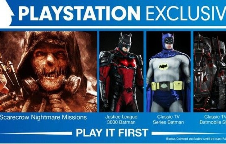 Contenuti esclusivi temporanei per Batman su PS4