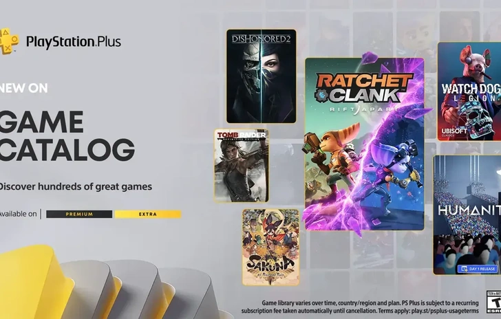 PlayStation Plus Extra e Premium annunciato il catalogo di maggio