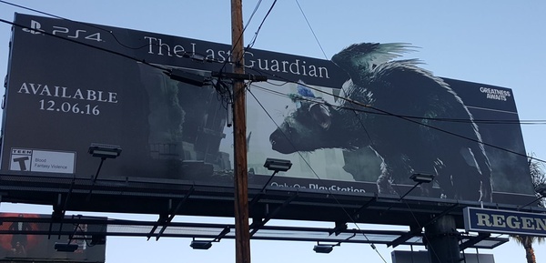 The Last Guardian sui cartelloni pubblicitari