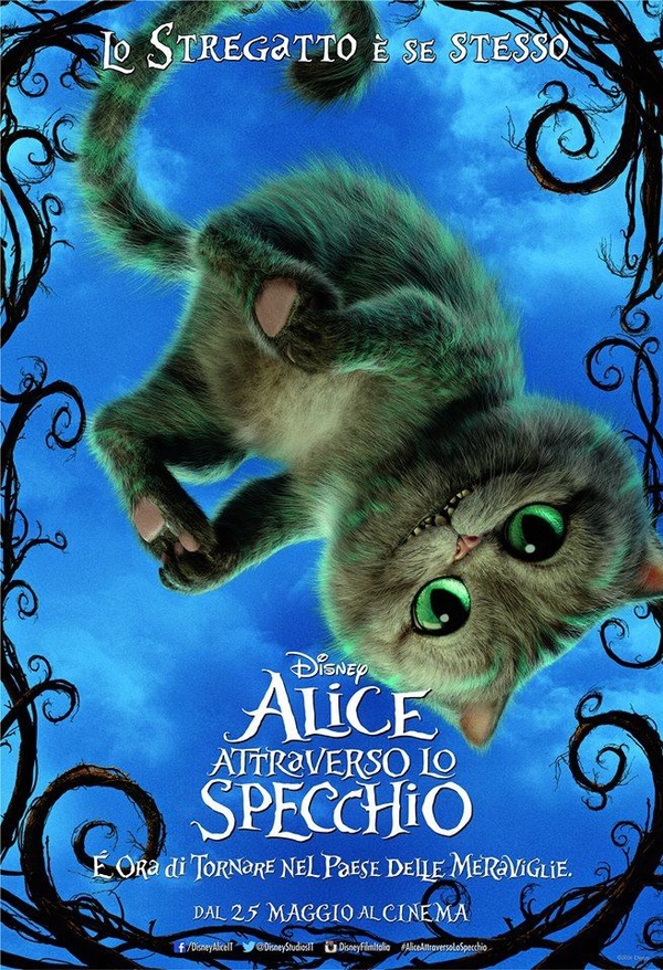 I personaggi di Alice Attraverso lo Specchio in questi sgargianti poster italiani!