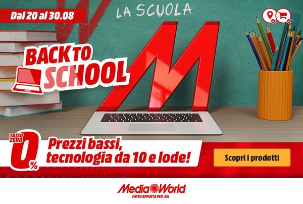Pronti per il rientro a scuola? Mediaworld ha qualche consiglio per voi