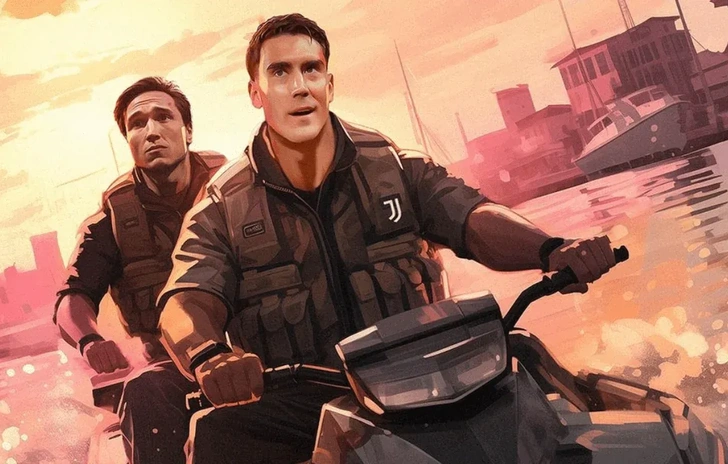 GTA 6 conquista anche la Juventus calciatori nello stile di Vice City