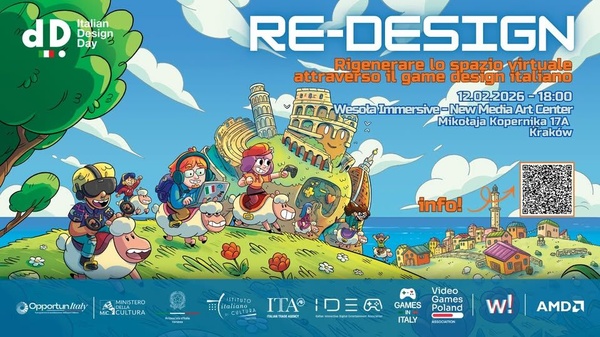 RE-DESIGN. I videogiochi e il game design italiano sbarcano in Polonia