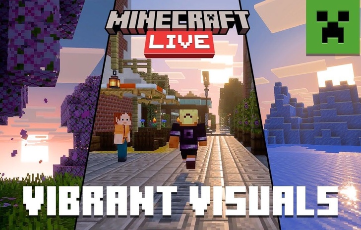 Minecraft Vibrant Visuals levoluzione grafica della specie