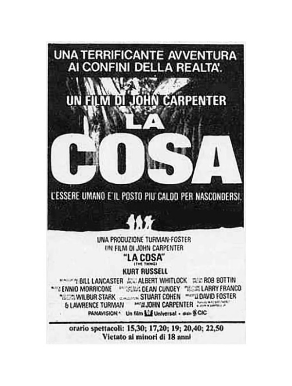 La cosa di Carpenter si espande - Diventate produttori del film!