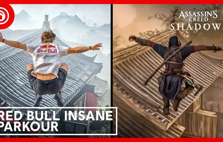 Assassins Creed Shadows il parkour estremo di Red Bull