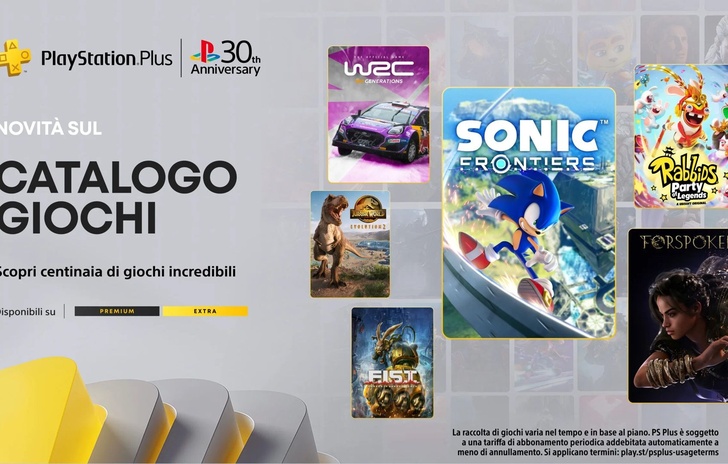 PlayStation Plus i giochi Extra e Premium di dicembre con Sonic