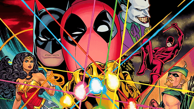Tre copertine due universi una sfida annunciata Deadpool e Batman uniti nello stesso fumetto
