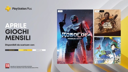 PlayStation Plus: i giochi di aprile, con Robocop: Rogue City
