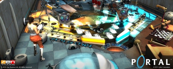 Il nuovo tavolo di Zen Pinball 2 e Valve e Portal