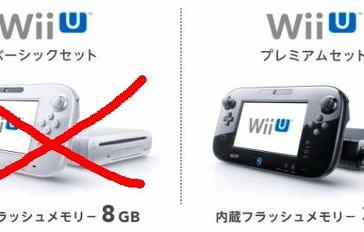 Wii U da 8 GB fuori produzione in Giappone