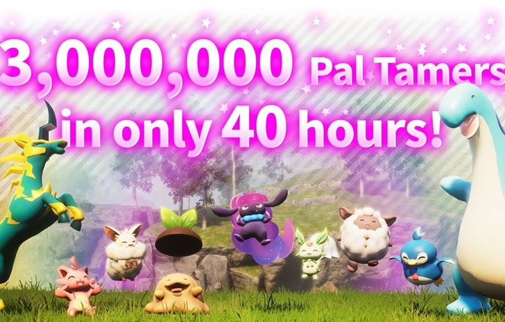 Palworld 3 milioni di copie in 40 ore e va fortissimo su Steam