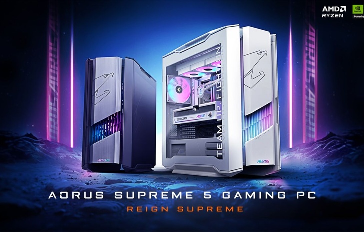 Gigabyte PC gaming AORUS SUPREME 5 con RTX 50 Series