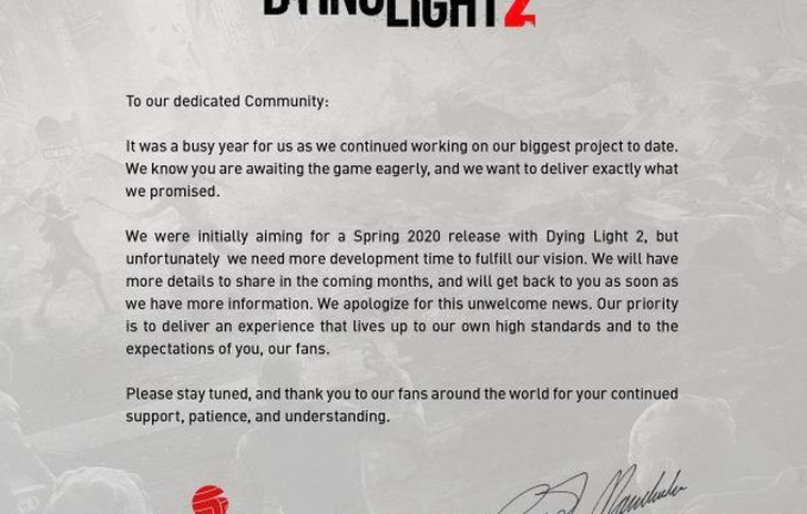 Anche Dying Light 2 posticipa