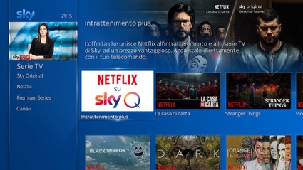 Sky Q sempre piu un aggregatore di contenuti