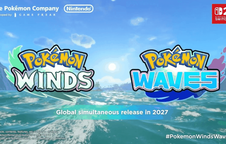 Pokémon Winds e Pokémon Waves annunciata la decima generazione di Pokémon