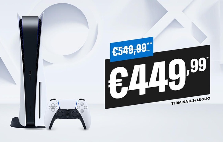 Promozione PS5 sconto di 100¬ fino al 24 luglio
