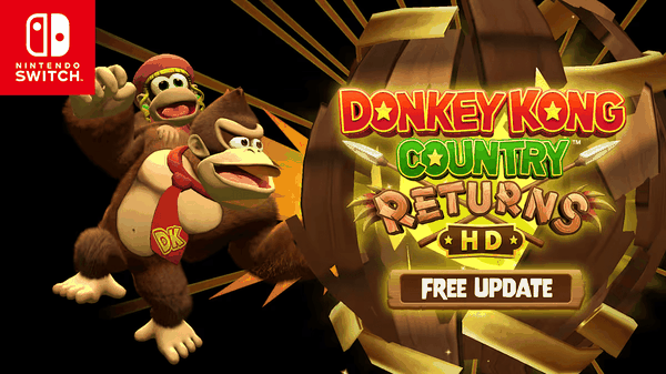 Donkey Kong Country Returns HD si aggiorna, Dixie Kong si unisce alla festa