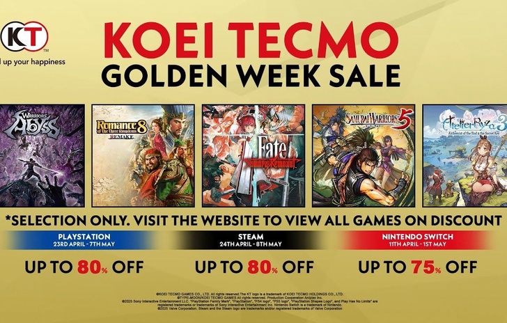 Koei Tecmo sconti per la Golden Week