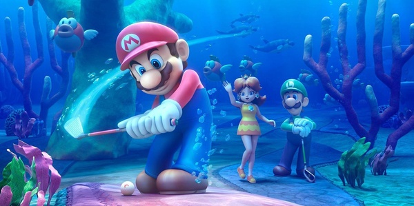 Una buca nell'acqua per MarioGolf World Tour