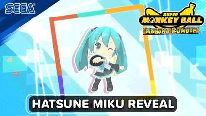 Super Monkey Ball Banana Rumble - Hatsune Miku Reveal Trailer
