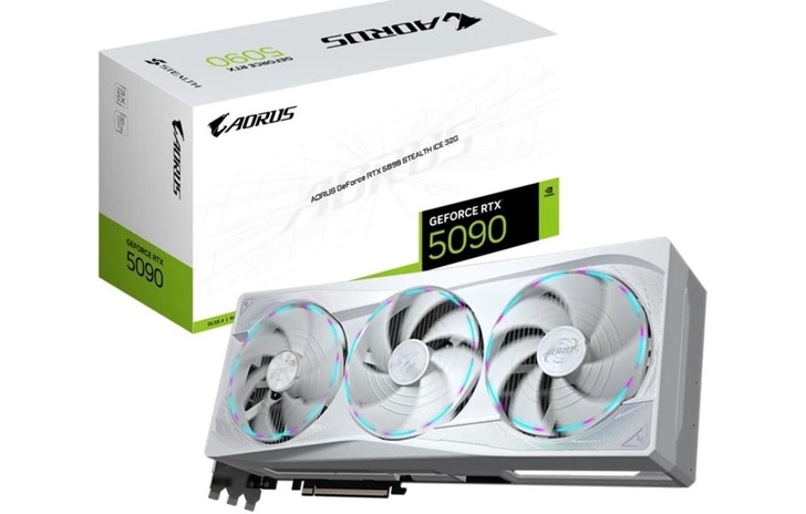 Gigabyte Aorus GeForce RTX 5090 Stealth Ice