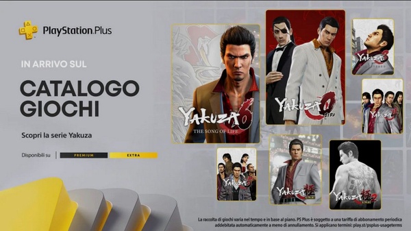 La serie completa di Yakuza arriva su Playstation Plus