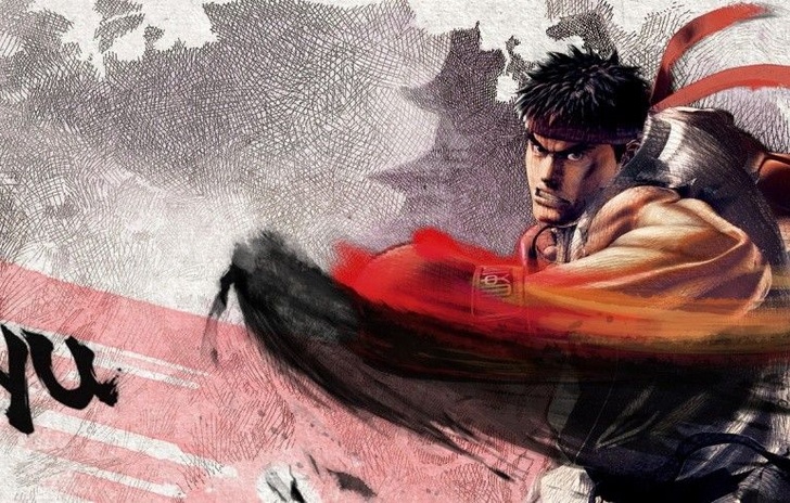 Ryu combatte su Super Smash Bros