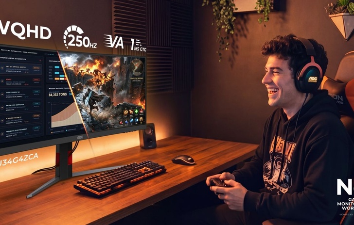 AOC lancia due monitor ultrawide G4 con USBC e switch KVM