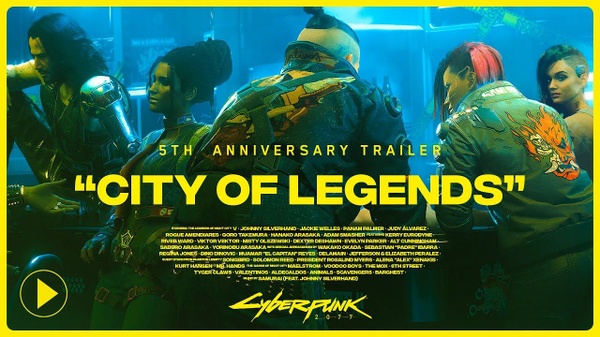 Cyberpunk 2077 compie 5 anni e arriva un nuovo trailer