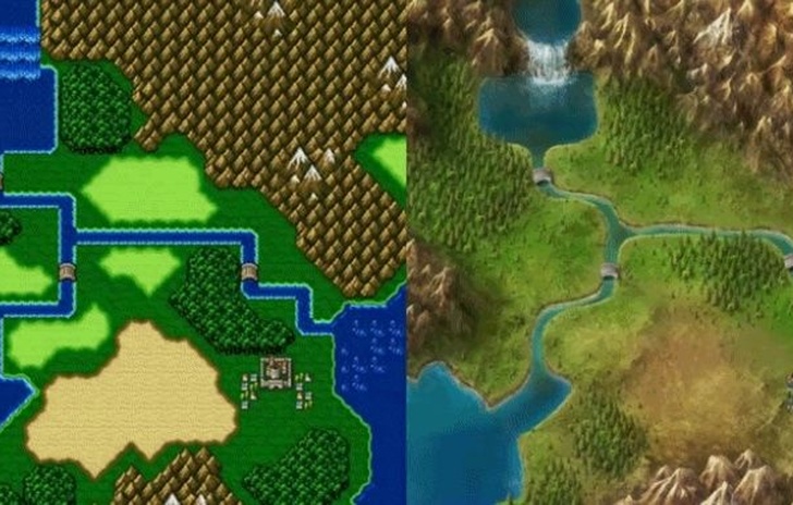 La worldmap di Final Fantasy IV rifatta da un fan