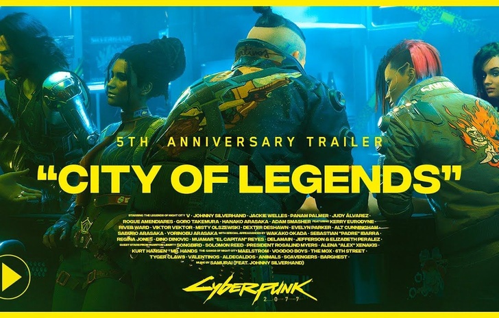 Cyberpunk 2077 Turns 5 New Trailer Arrives