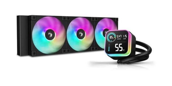 DeepCool Serie LQ: liquid cooling AIO con LCD e ARGB FD12