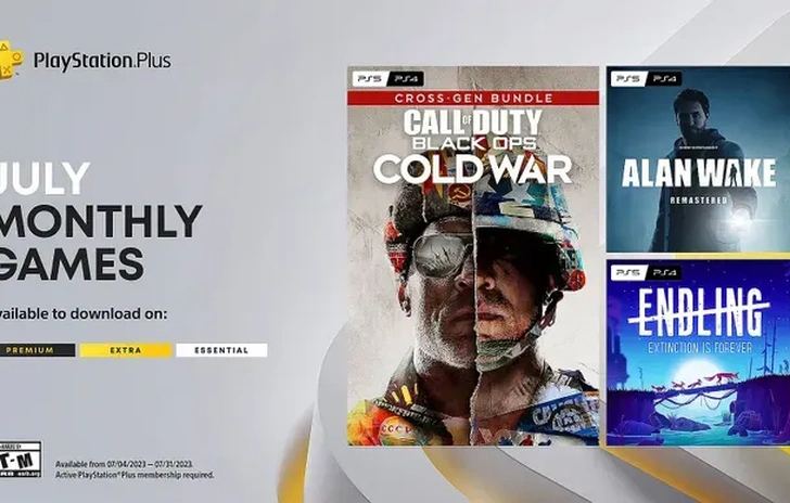 PS Plus di Luglio CoD Alan Wake ed Endling