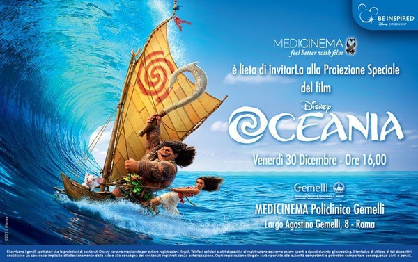 Disney MediCinema: al Gemelli con Rogue One e Oceania