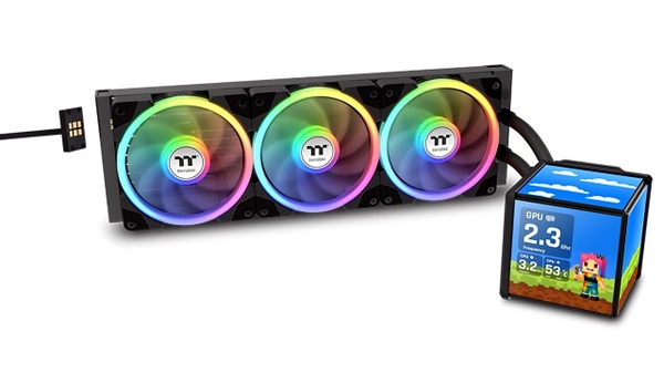 Thermaltake - MineCube 360 Ultra AIO con display Quad-LCD