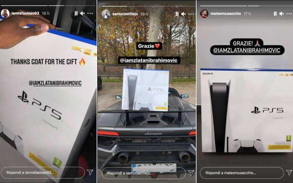 Il grande cuore di Ibra: una Playstation 5 a tutti i compagni del Milan