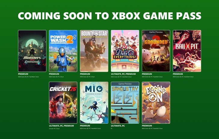 Xbox Game Pass  la prima ondata di agosto con Cricket 26 