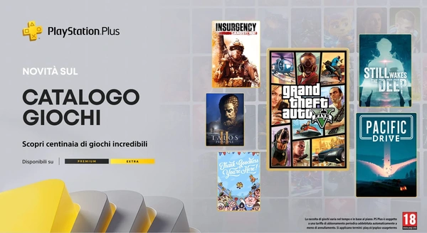 PlayStation Plus: i giochi Extra e Premium di novembre, con GTA 5