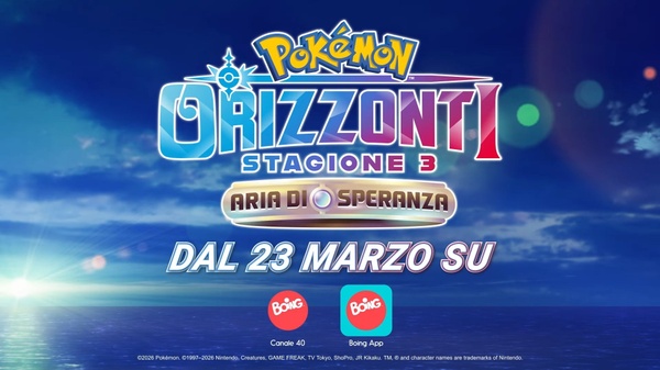 La terza stagione di Orizzonti Pokemon: Aria di Speranza e in arrivo Su Boing