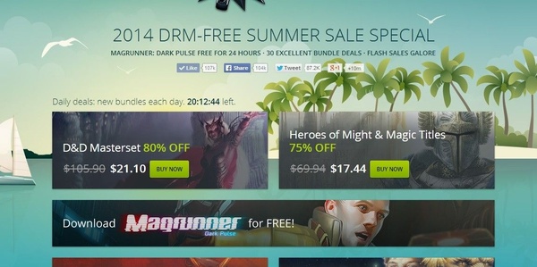 Offerte estive sempre piu ricche su GoG.com