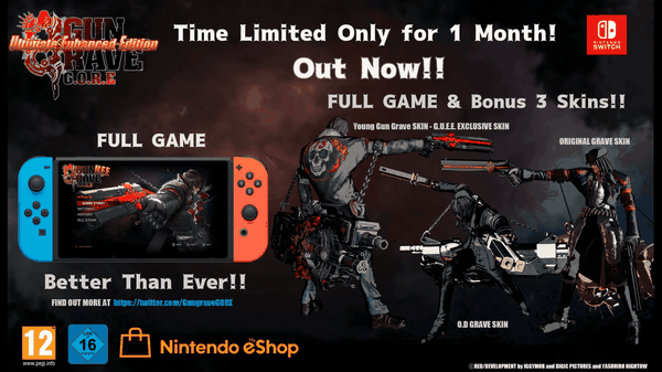 Gungrave G.O.R.E. Ultimate Enchanced Edition disponibile su Switch 