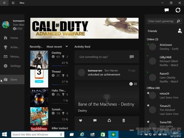 Aggiornata l'app di Xbox su Windows 10!